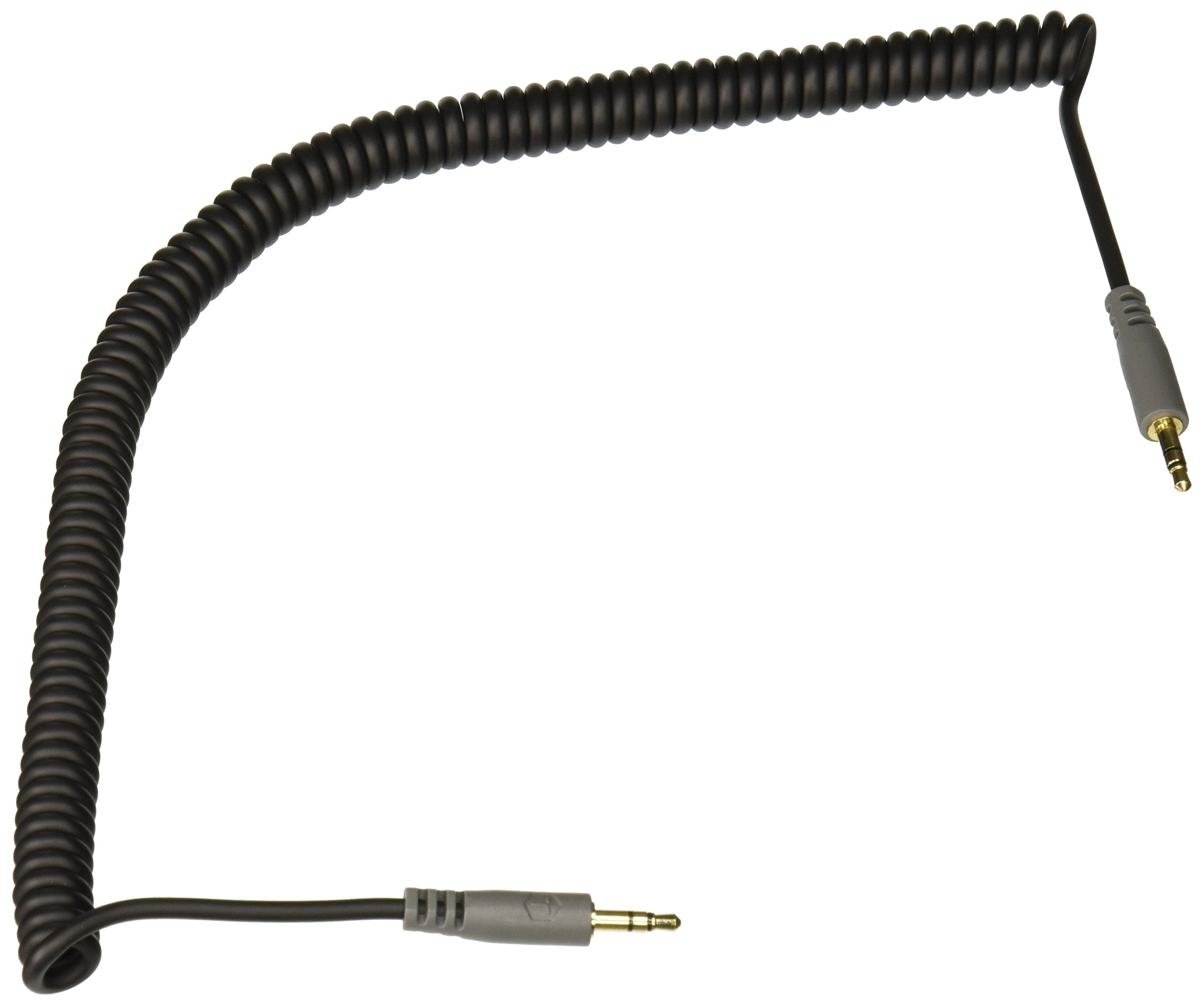 TOUGH TESTED TT-CC10-AUX Durable Coiled 3.5mm Auxiliary Cable, 10'