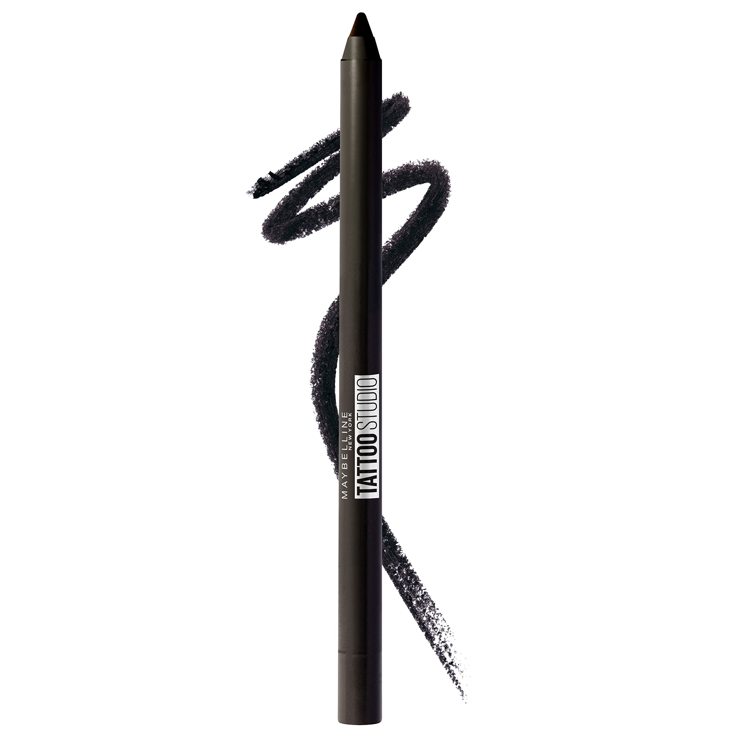 MAYBELLINE New York Tattoo Studio Long Lasting Sharpenable Eyeliner Pencil Glide on Smooth Gel Pigments with 36 Hour Wear Waterproof