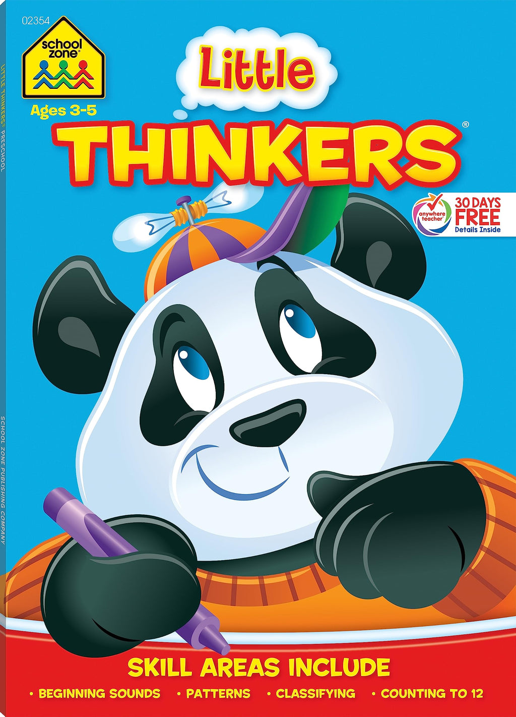 School Zone Little Thinkers Preschool Workbook: 64 Pages, Pre-K, Compare and Contrast, Critical Thinking, Problem-Solving, Matching, Ages 3 to 5 (Little Thinkers Book Series)