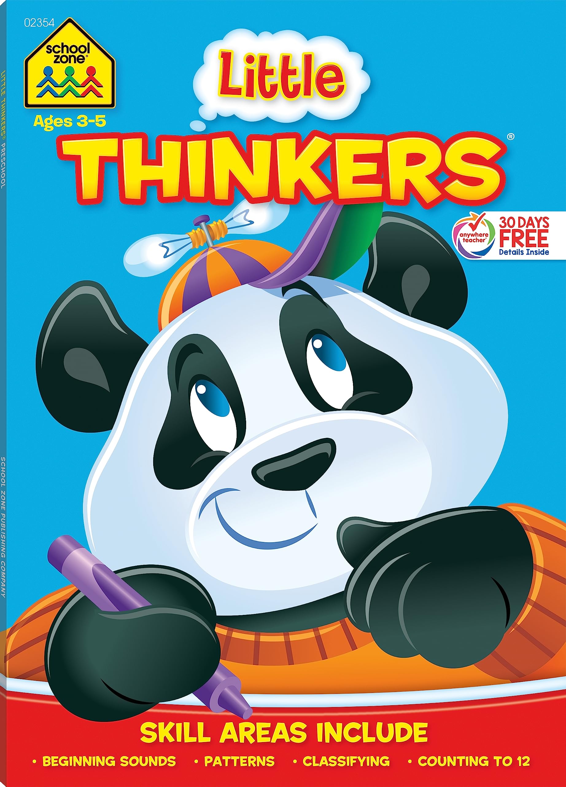 School Zone Little Thinkers Preschool Workbook: 64 Pages, Pre-K, Compare and Contrast, Critical Thinking, Problem-Solving, Matching, Ages 3 to 5 (Little Thinkers Book Series)