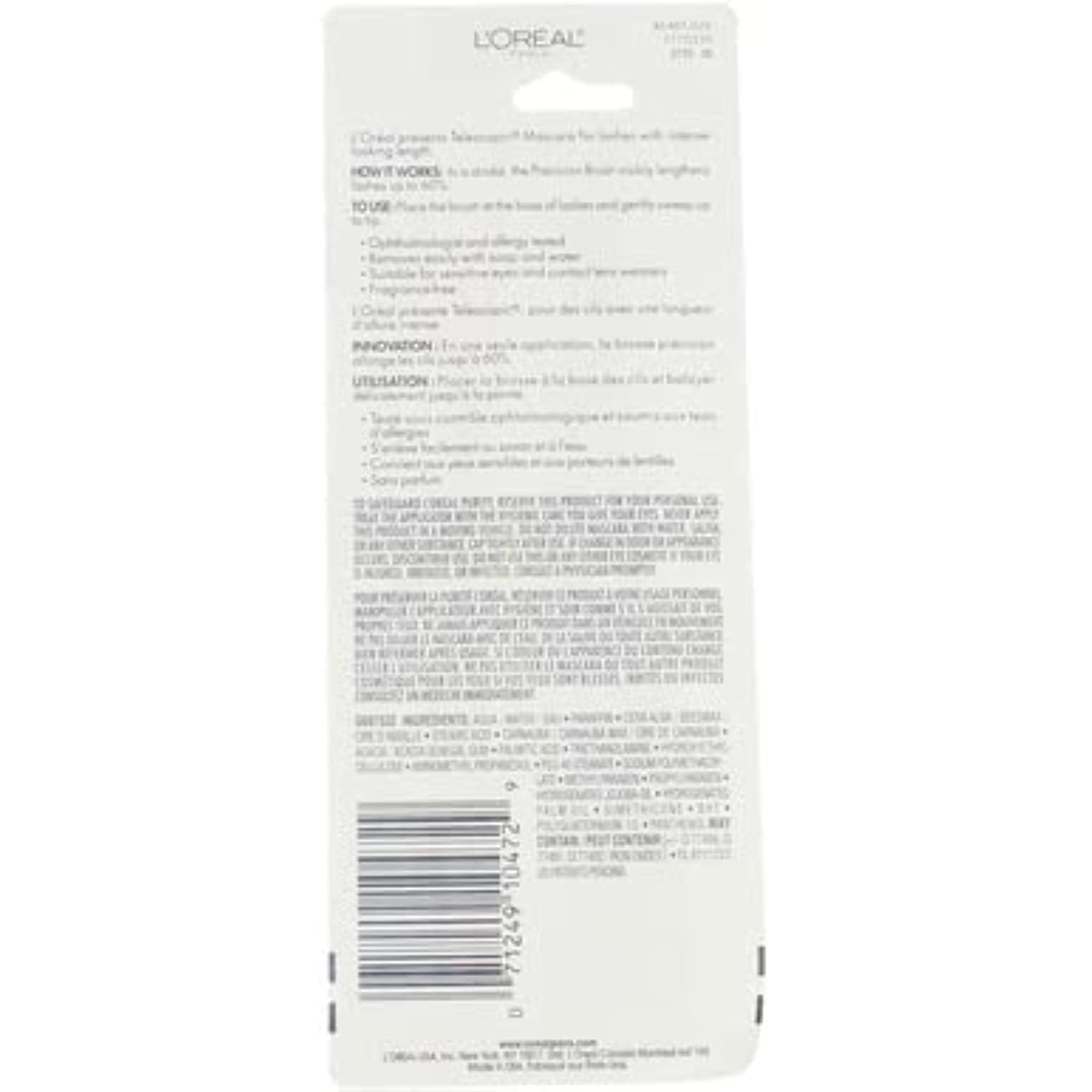 L’Oréal Paris Telescopic Original Washable Intense Lengthening Mascara'