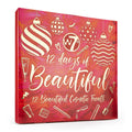 W7 12 Days of Beautiful Advent Calendar 2025-12 Individually Boxed Makeup & Cosmetic Surprises - Cruelty Free, Christmas Stocking Stuffer