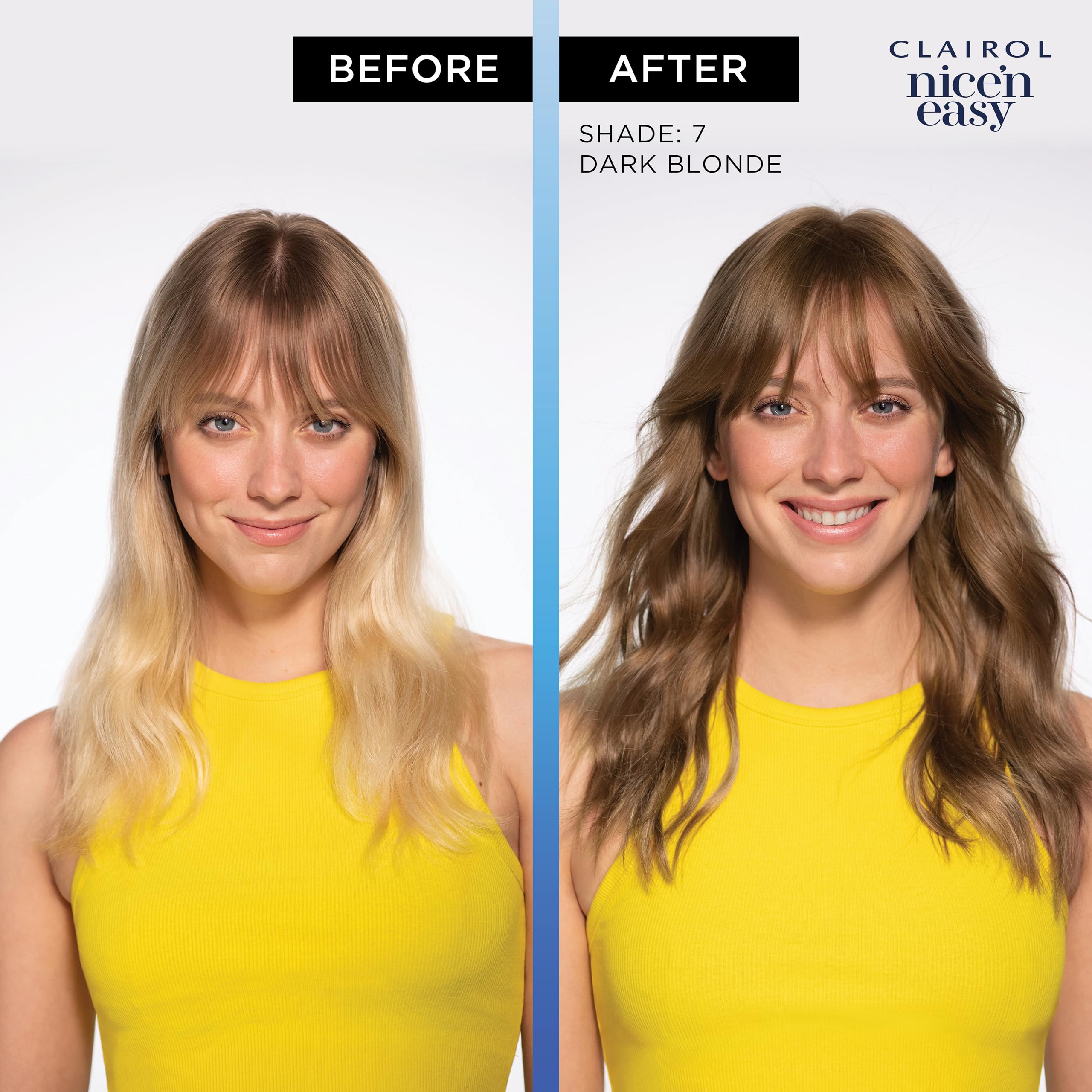 Clairol Nice'n Easy Permanent Hair Dye, Natural-Looking Brown Hair Color with 100% Gray Coverage