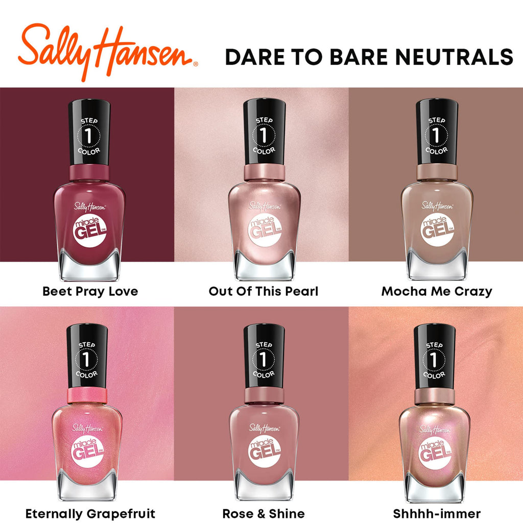 Sally Hansen Miracle Gel™, Terra-Coppa, Long Lasting, Gel-Like Formula, No UV Lamp Needed, Orange Nail Polish