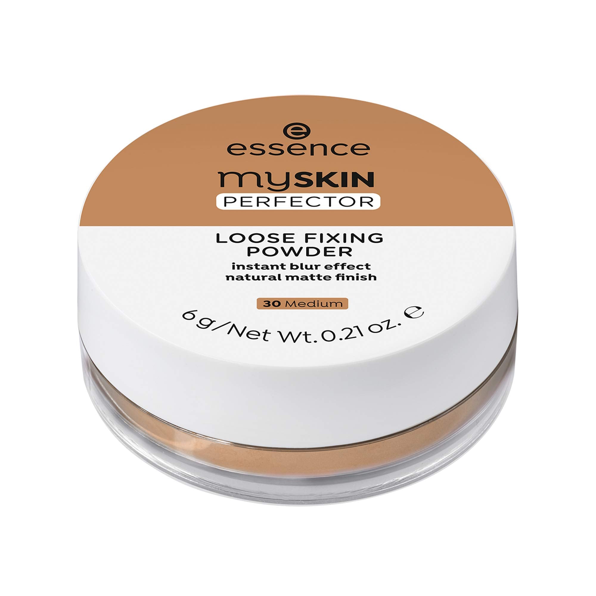 essence | My Skin Perfector Loose Fixing Powder | Instant Blur Effect & Natural Matte Finish | Vegan, Paraben Free, Gluten Free, Oil Free | Cruelty Free (30 | Medium)