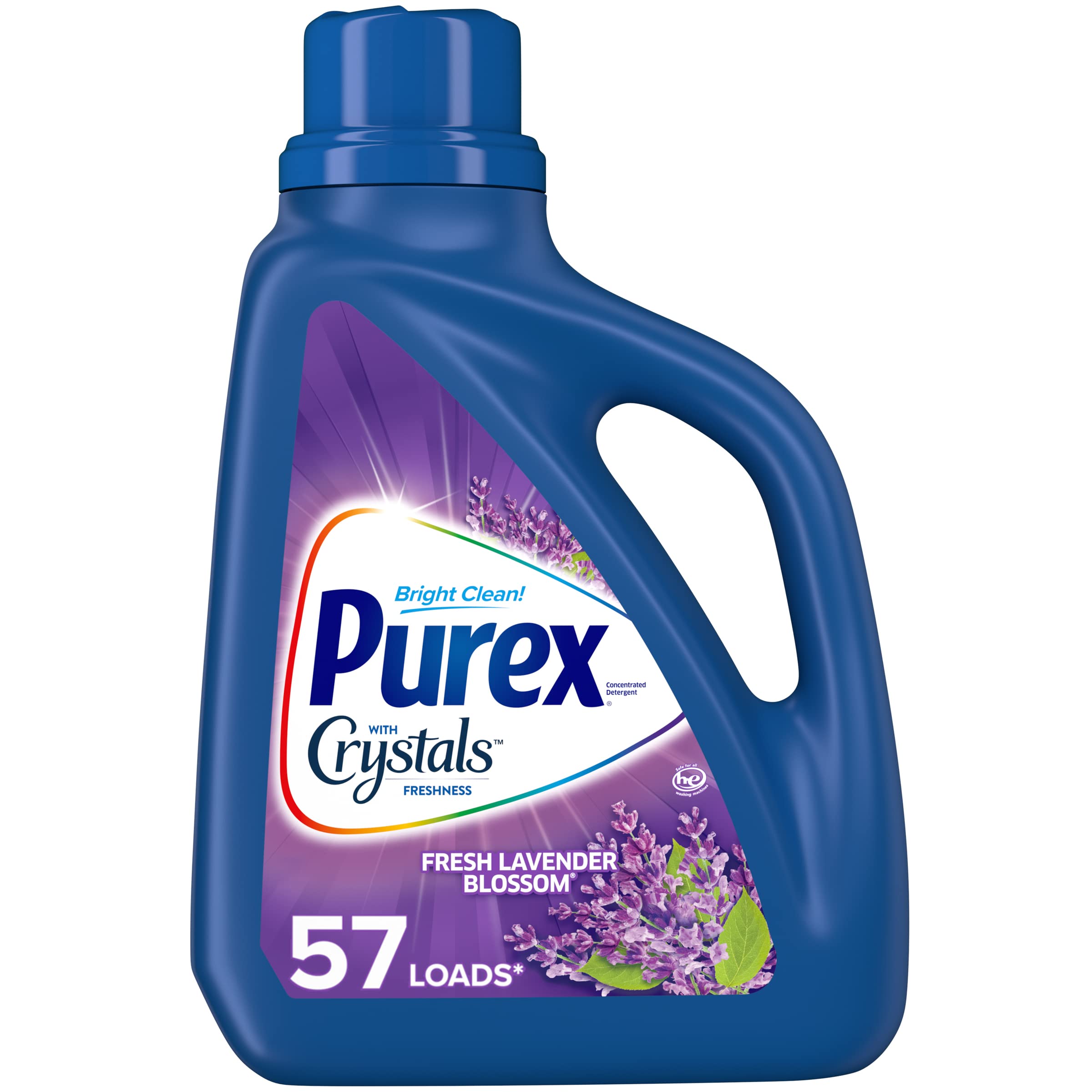 Purex Liquid Laundry Detergent with Crystals Fragrance, Fresh Lavender Blossom Oz