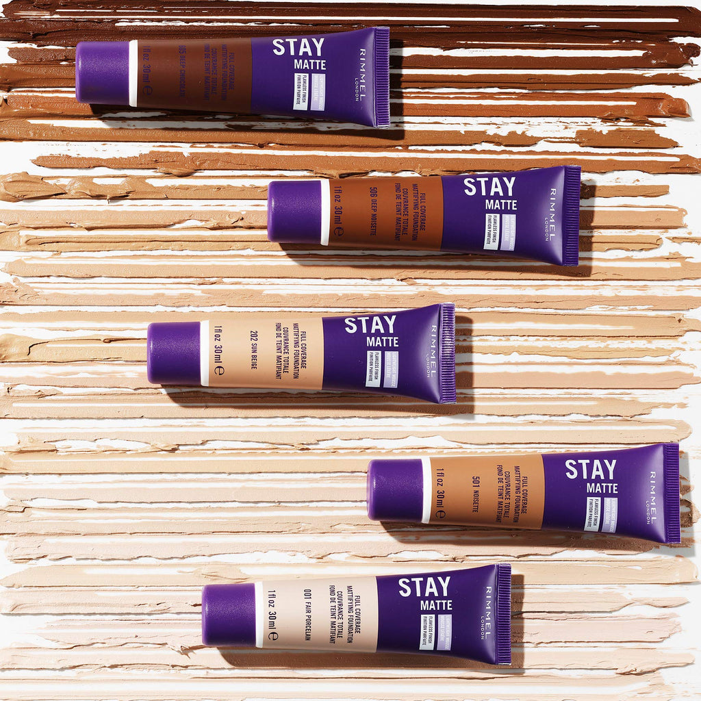 Rimmel Stay Matte Foundation Soft Beige 1 Fluid Ounce Bottle Soft Matte Powder Finish Foundation for a Naturally Flawless Look