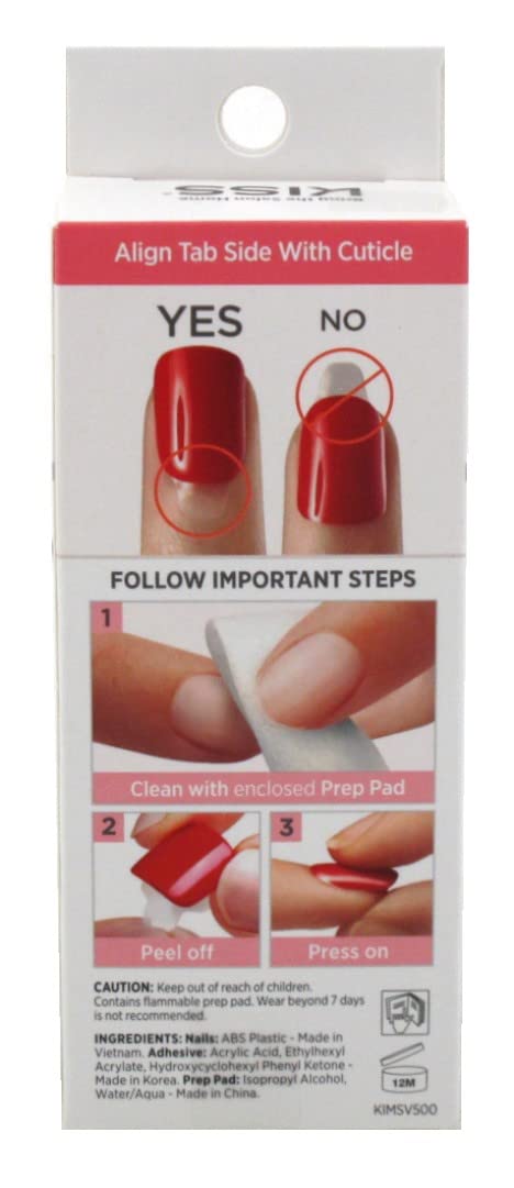 Kiss Impress Press-On-Manicure Kit 30 Count Flawless Short (Pack of 2)
