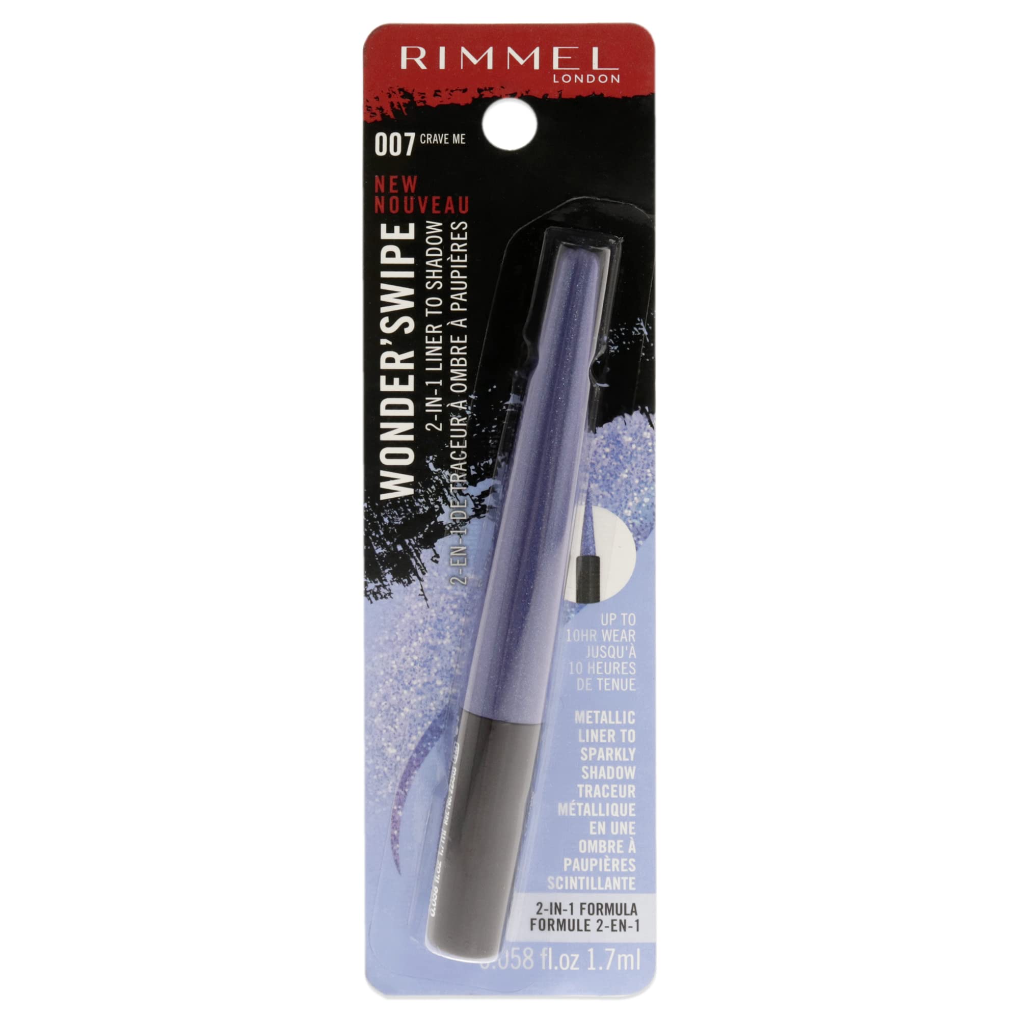 Rimmel Wonder Swipe 2-in-1 Liner to Shadow Eyeliner Women 0.06 Oz
