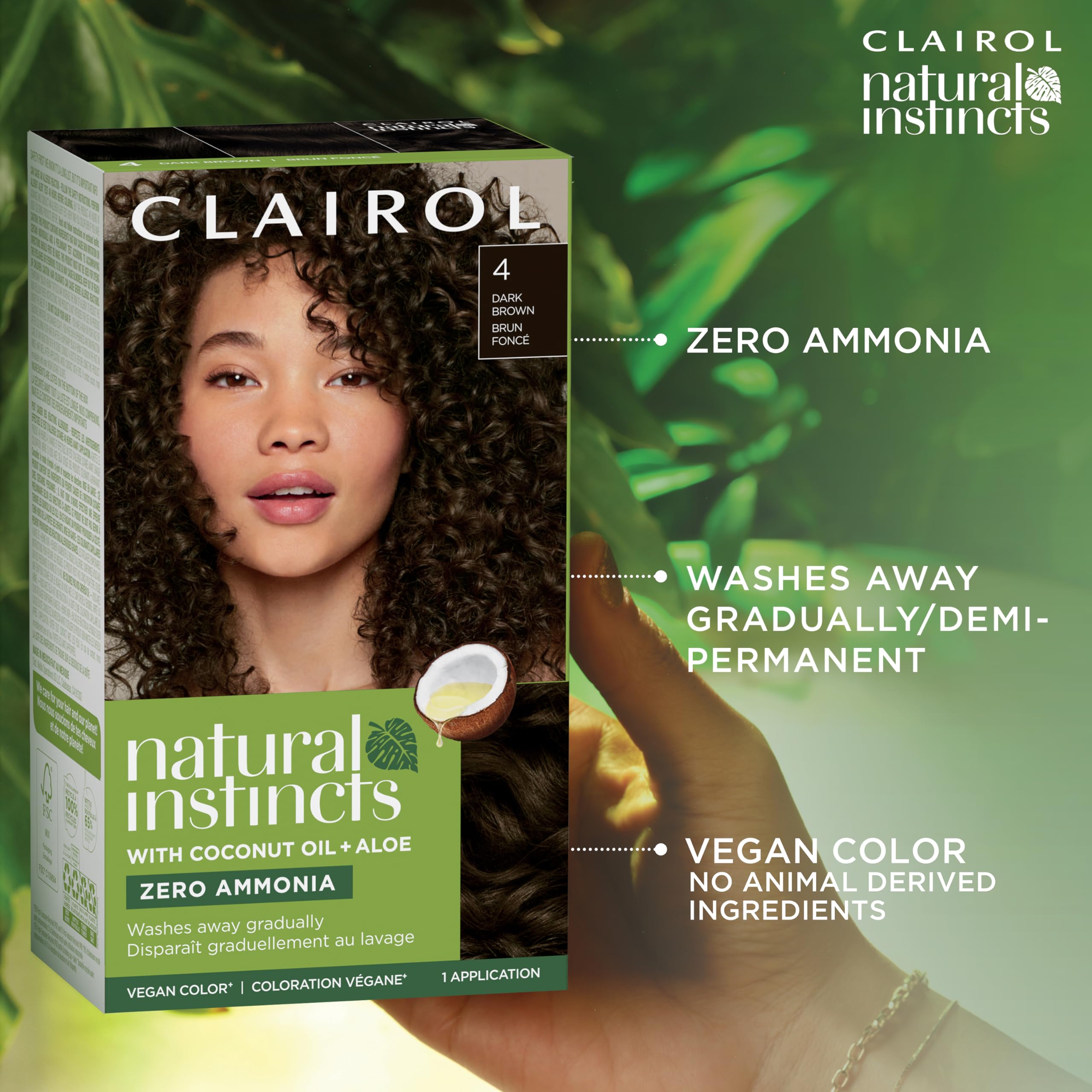 Clairol Natural Instincts Demi-Permanent Hair Dye, Healthy-Looking Blonde Hair Color with Zero Ammonia