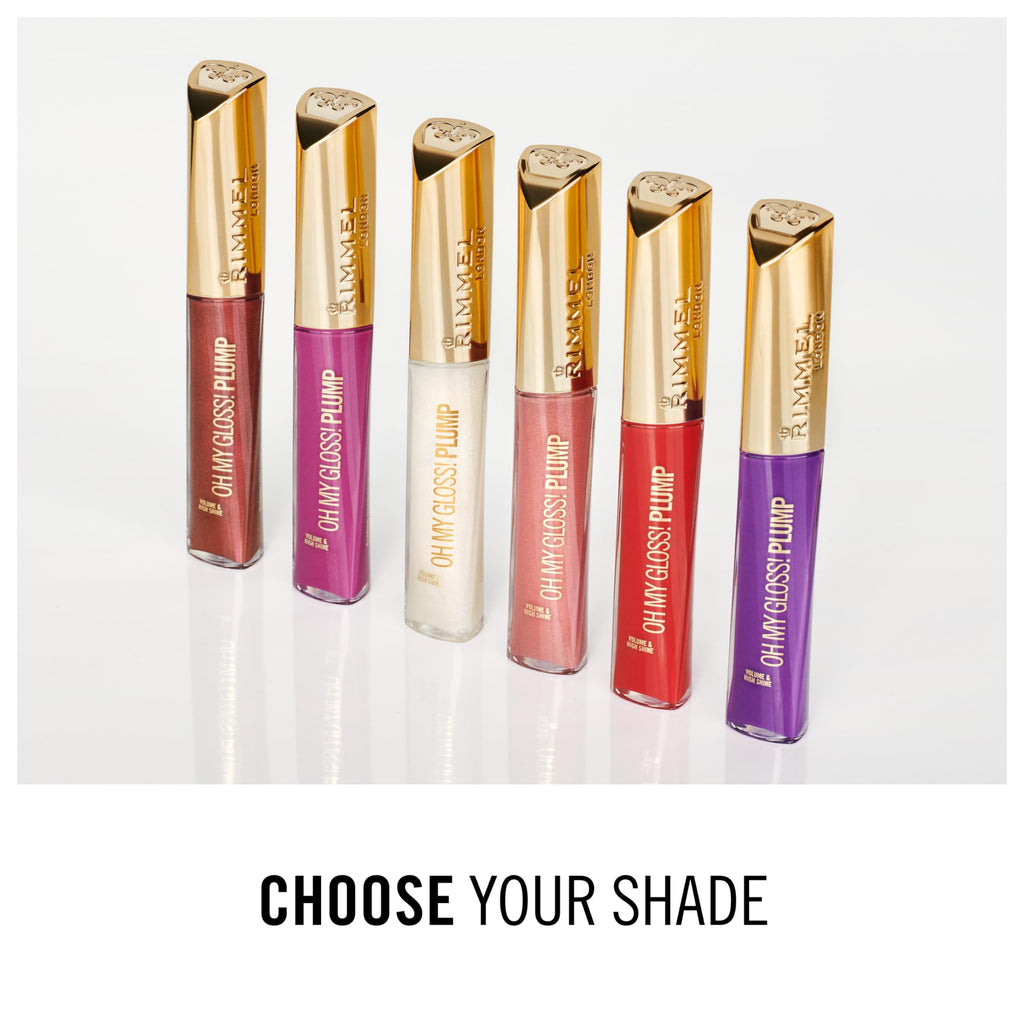 Rimmel Stay Plumped Lip Gloss, 840 Showstopper, Shelf Pack of 2