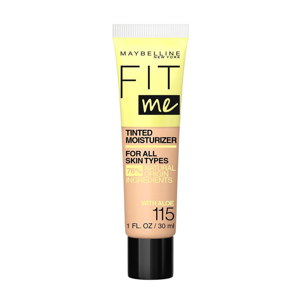 Maybelline fit me tinted moisturizer liquid face tube all skin types