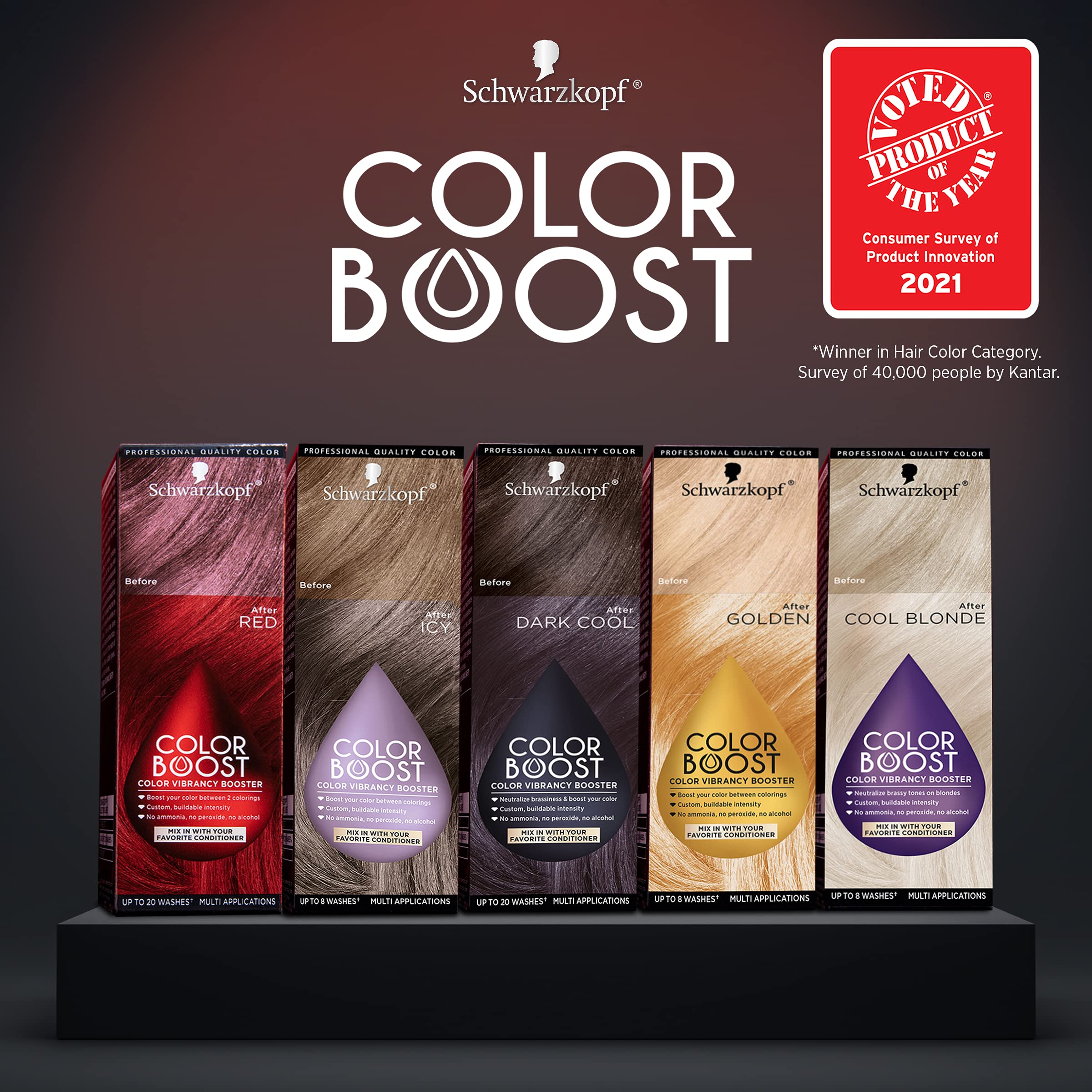 Schwarzkopf Color Boost Color Vibrancy Booster, Dark Cool, Dark Cool