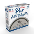 PUR Regular Mouth Canning Lid 12 pk - Case Of: 3636