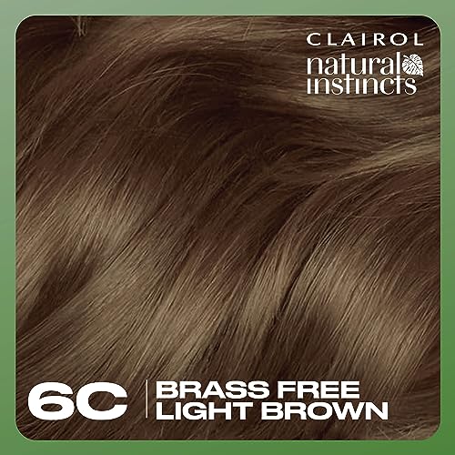 Clairol Natural Instincts Demi-Permanent Hair Dye, Healthy-Looking Brown Hair Color with Zero Ammonia