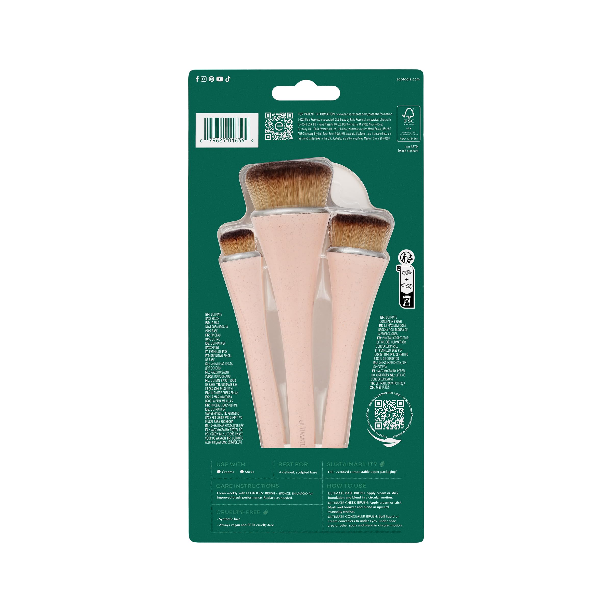 EcoTools Ecotools 3 Makeup Set Brushes