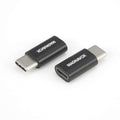 Magnavox MC4010 USB Type C (Male) to Standard Micro USB (Female) 2.0 Adapter | Pack of 2 | Backwards Compatible with USB 1.1/1.0 | Charge Mobile Devices, Sync and Transfer Data |