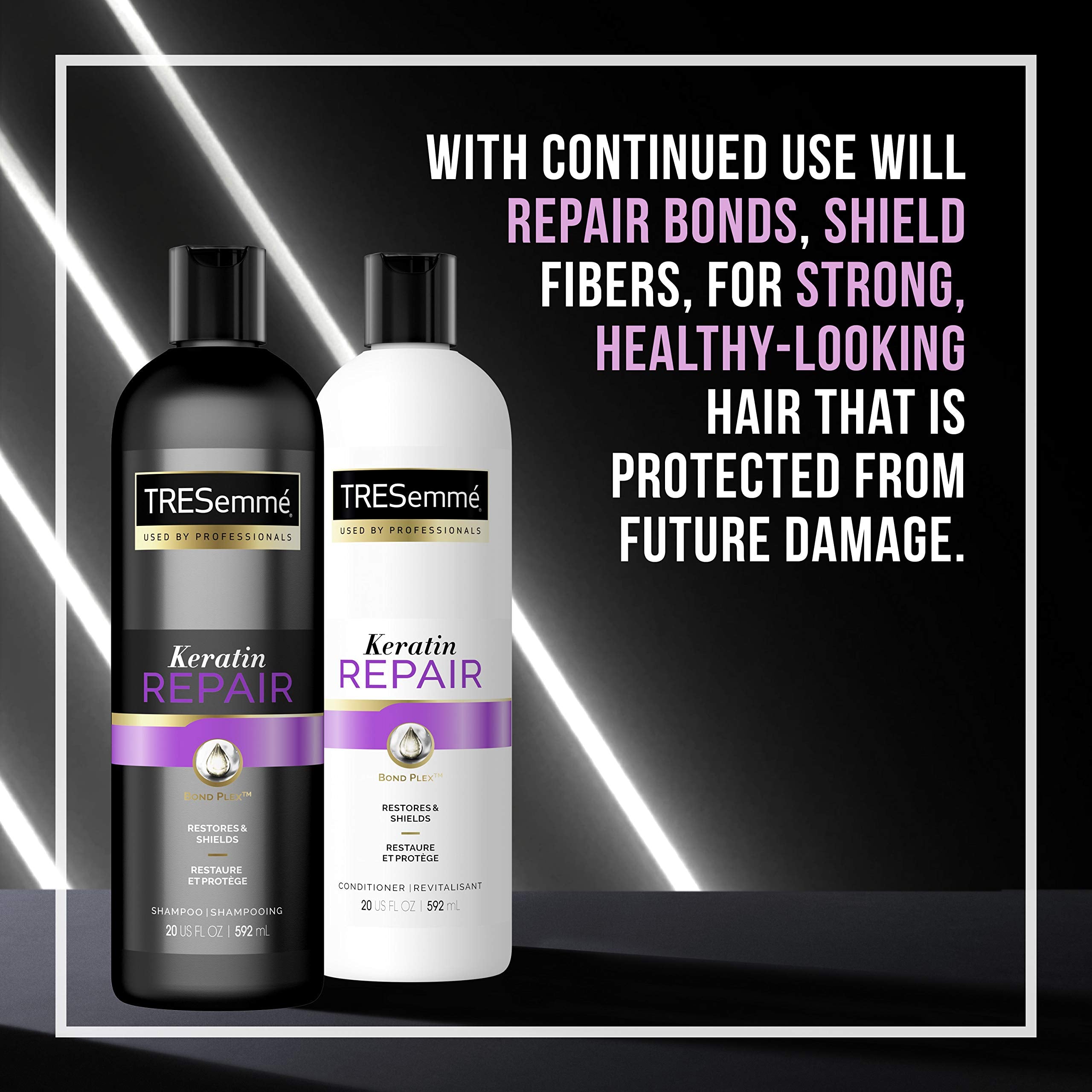 TRESemmé Conditioner for Damaged Hair Keratin Repair Restores and Seals Hair from Damage 20 fl oz