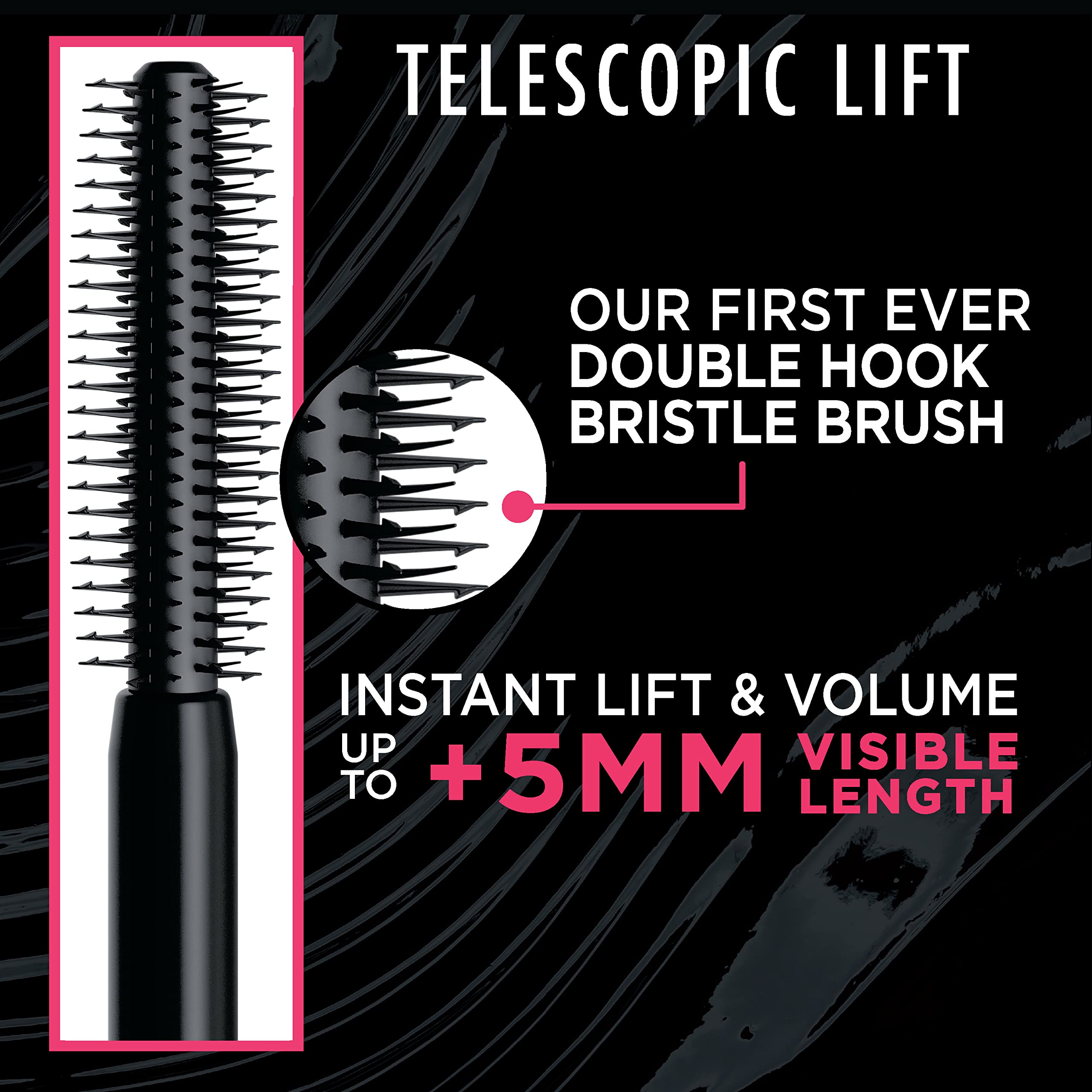 L’Oréal Paris Telescopic Lift Washable Mascara, Lengthening and Volumizing Eye Makeups