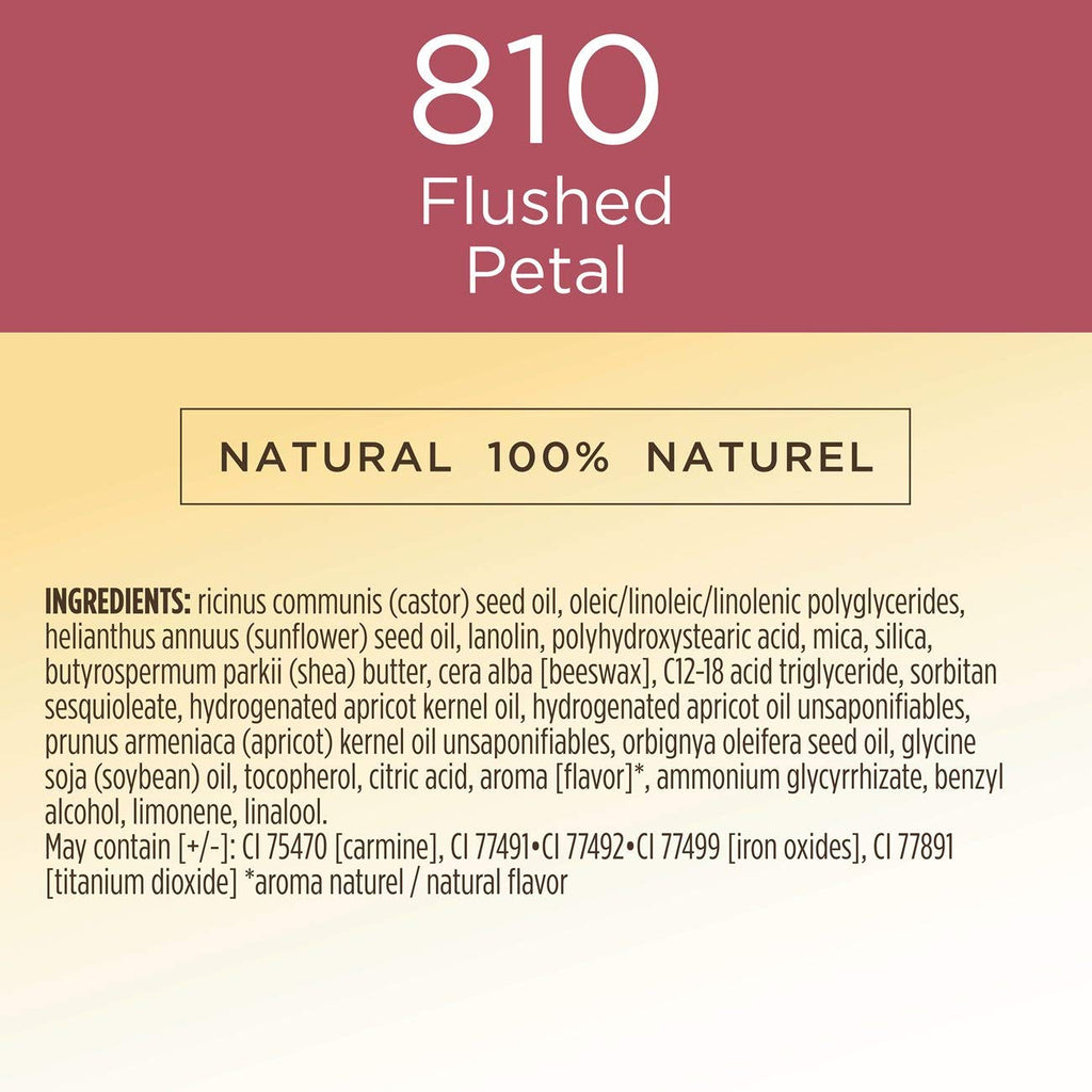 Burt's Bees 100% Natural Glossy Liquid Lipstick, Flushed Petal,1 Tube
