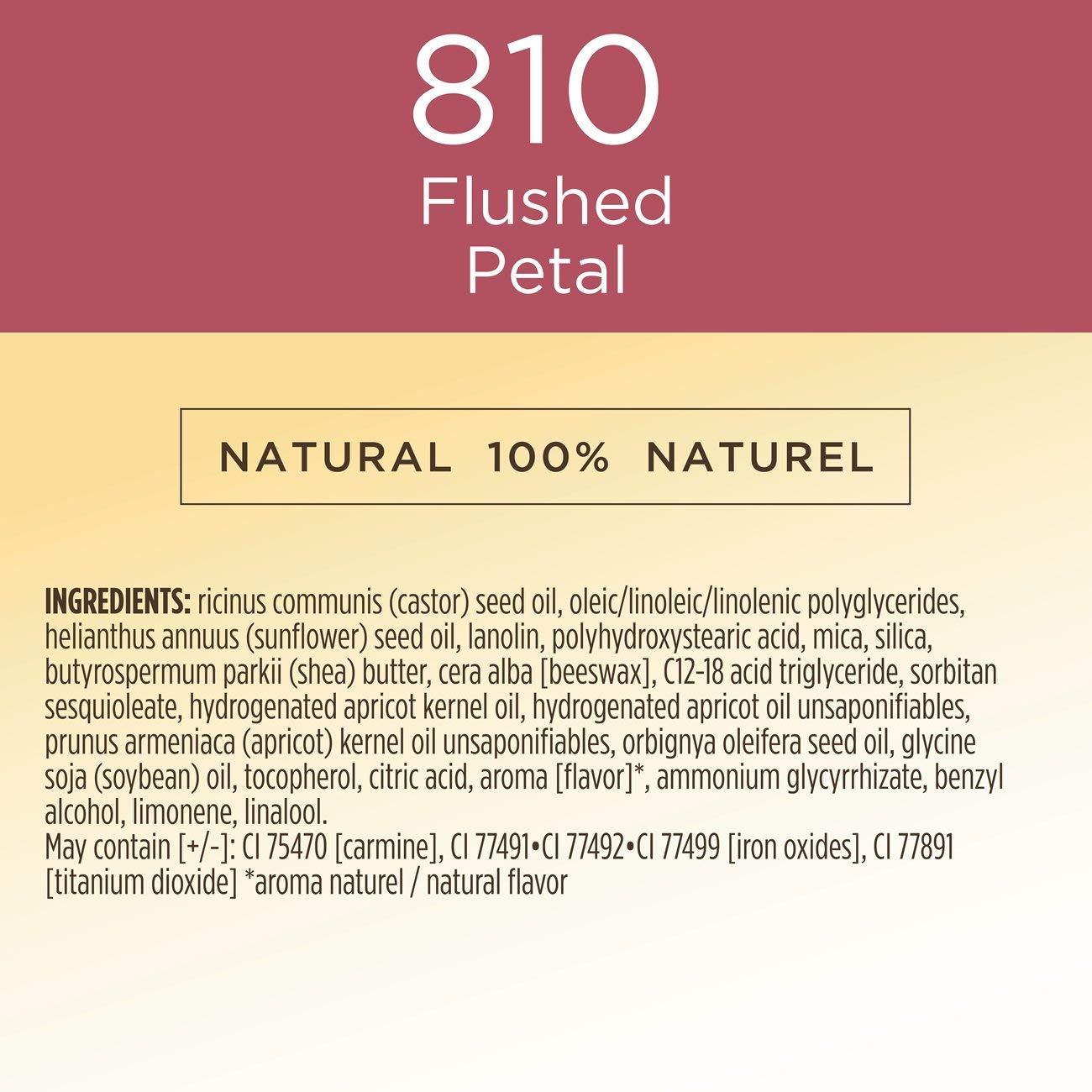 Burt's Bees 100% Natural Glossy Liquid Lipstick, Flushed Petal,1 Tube