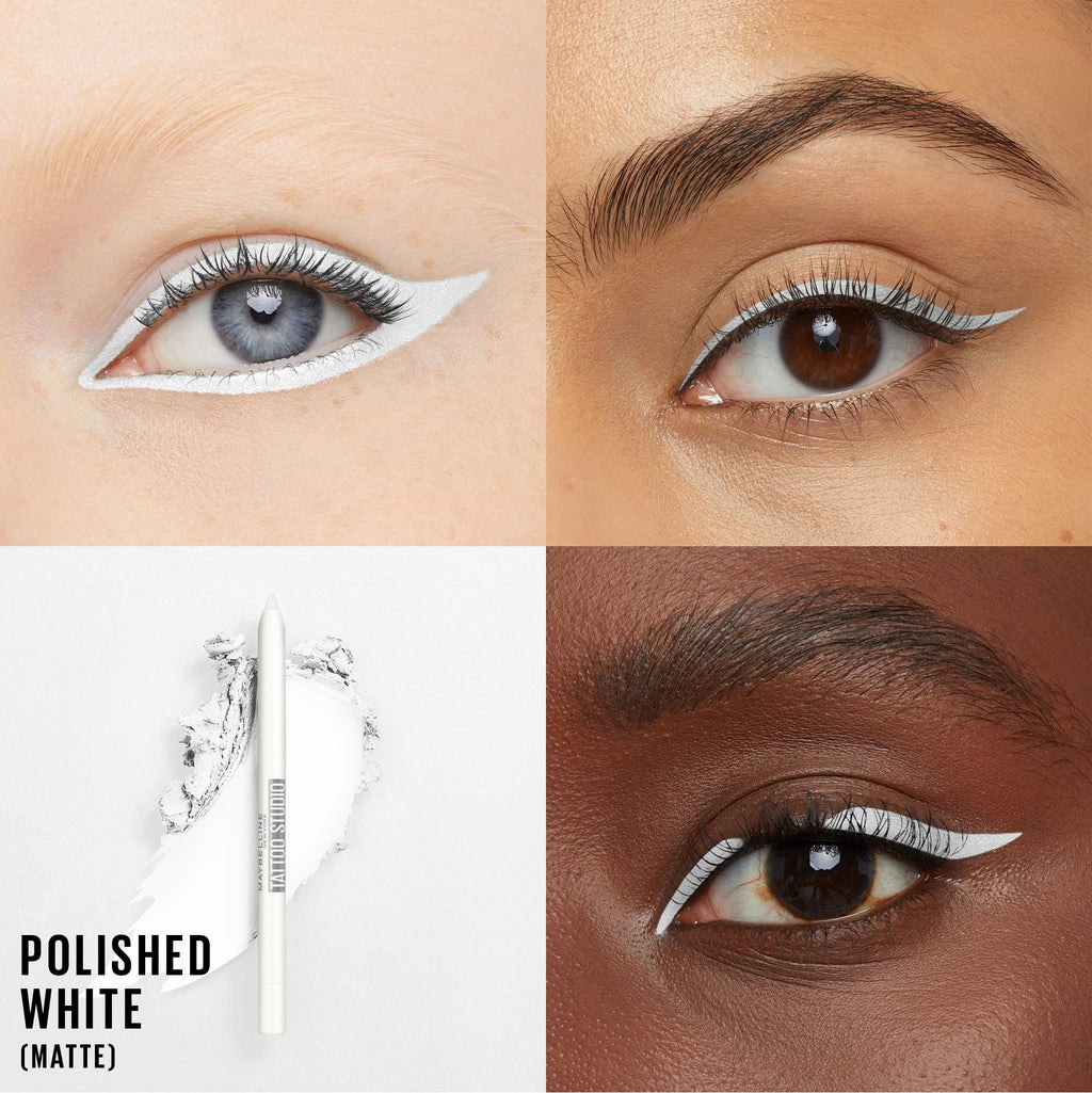 MAYBELLINE New York Tattoo Studio Long Lasting Sharpenable Eyeliner Pencil Glide on Smooth Gel Pigments with 36 Hour Wear Waterproof