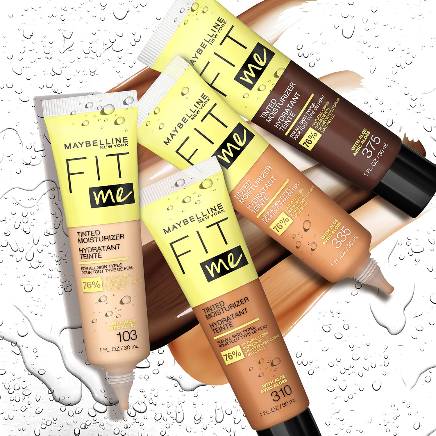 Maybelline fit me tinted moisturizer liquid face tube all skin types