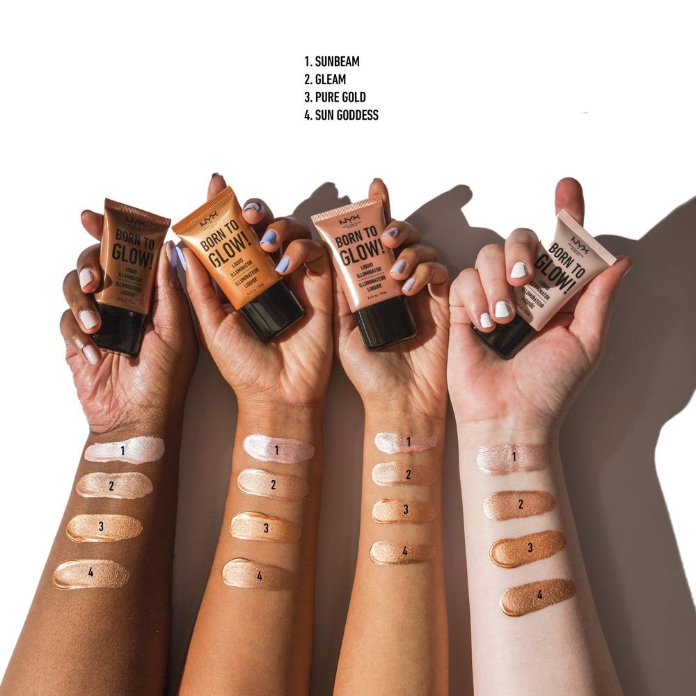 NYX PROFESSIONAL MAKEUP Born To Glow Liquid Illuminator, Sun Goddess
