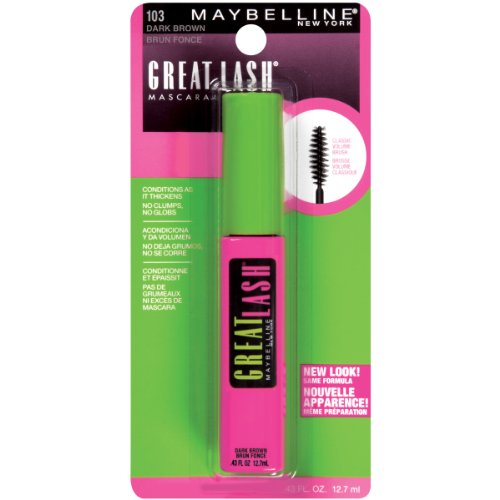 Maybelline New York Great Lash Washable Mascara Makeup, Blackest Black, 2 Count