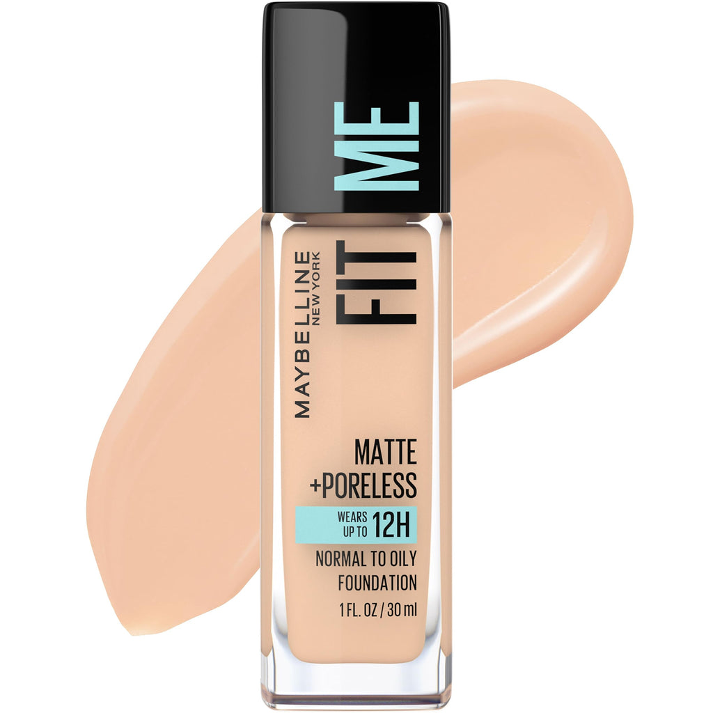 MAYBELLINE Maybelline New York Fit Me Matte Plus Poreless Foundation 1 Fluid Ounce