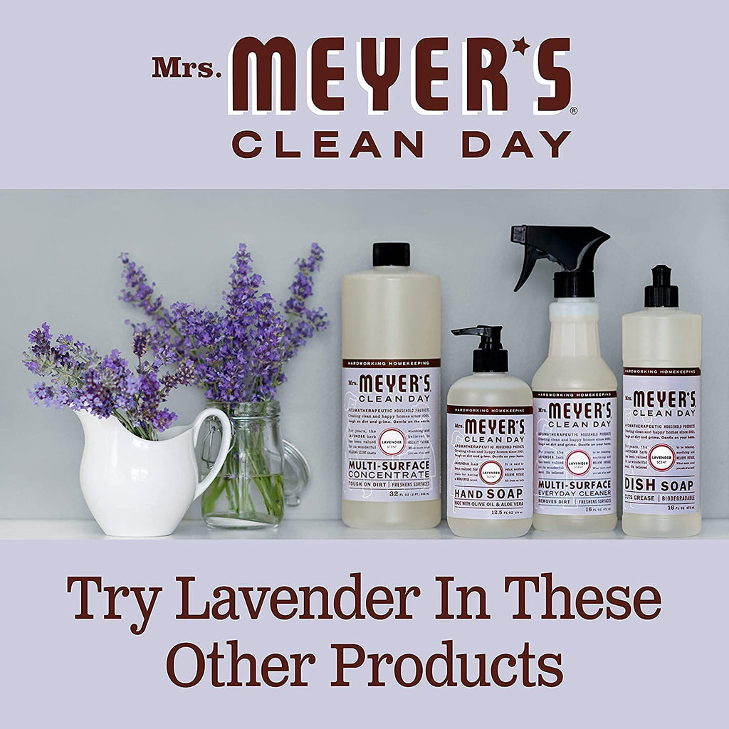 Mrs. Meyer's Liquid Hand Soap, Cruelty Free and Biodegradable Hand Wash Formula Made with Essential Oils,16 oz - Pack of 2 (Lavender)