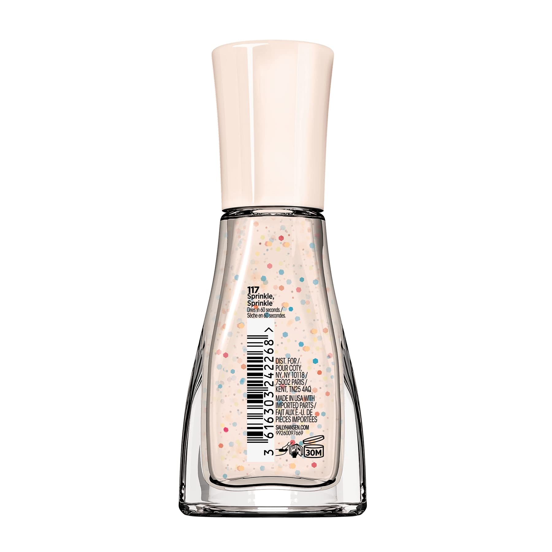 Sally Hansen Insta-Dri Nail Polish - City Chic Collection - Sprinkle, Sprinkle - 0.31 fl oz, Case of 72