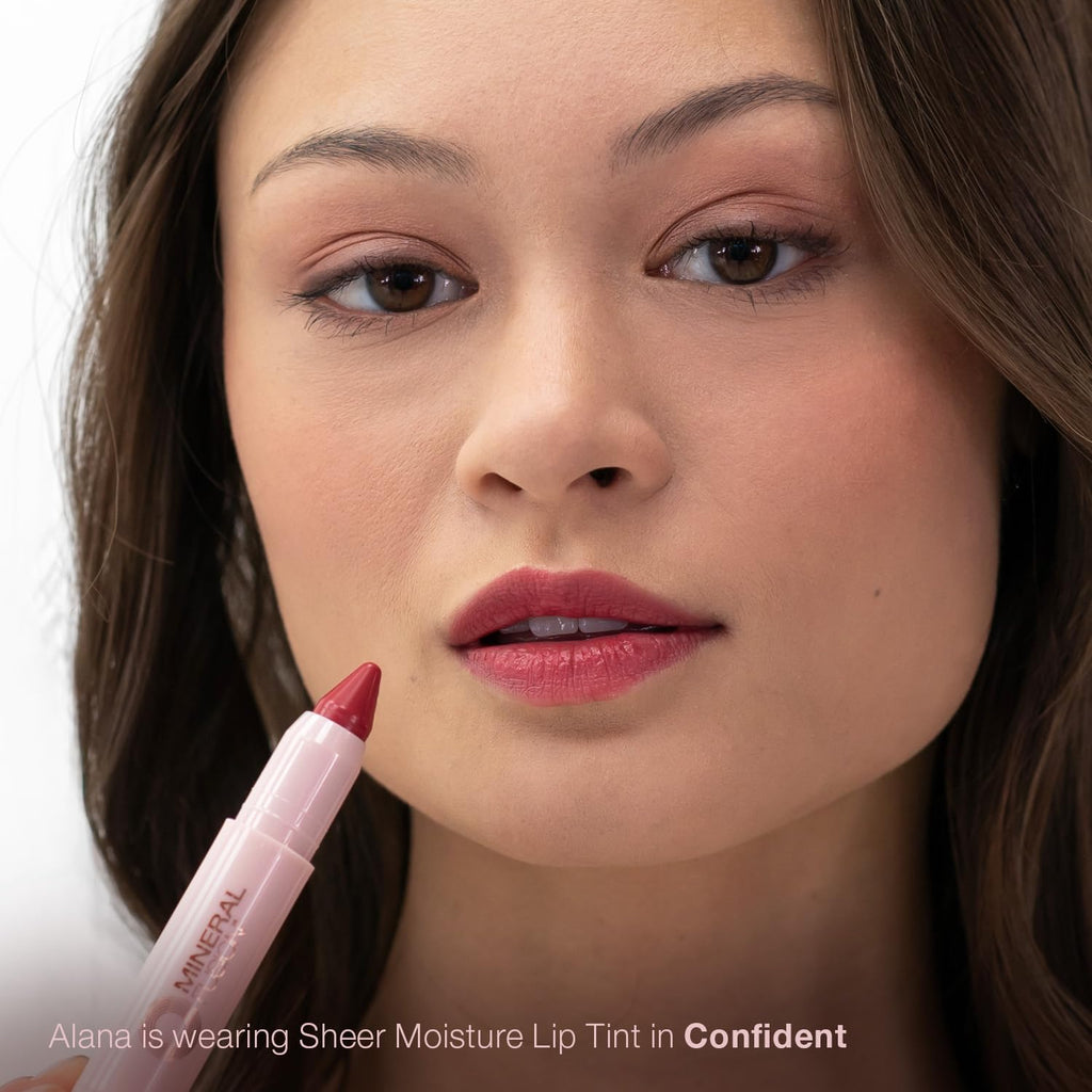 Mineral Fusion Sheer Moisture Lip Tint, Buildable Lip Color, Hydrating Lip Balm with Jojoba Oil, Shea Butter & More, Hydrates & Nourishes, FD&C Dye-Free & Hypoallergenic