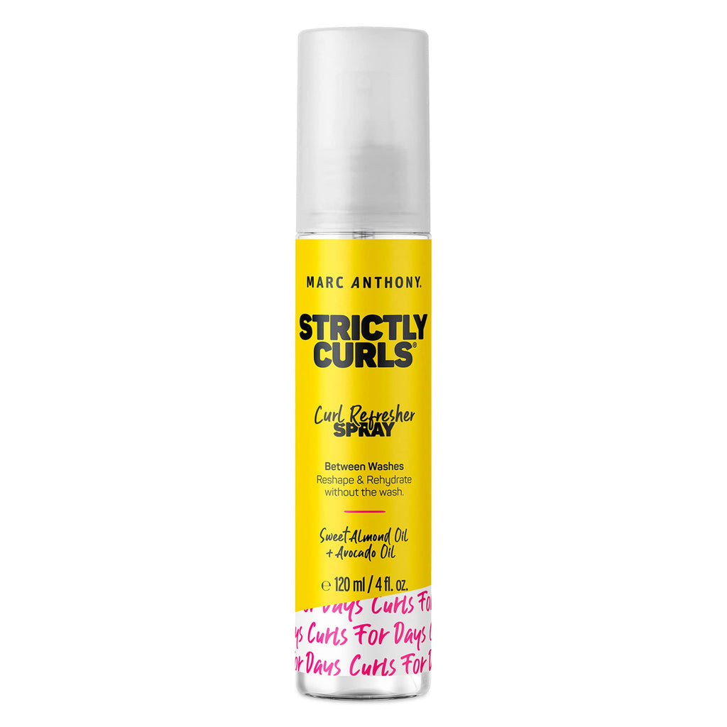 Marc Anthony Strictly Curls Refresher and Detangler Spray with Sweet Almond Oil & Avocado Oil, 4 Oz