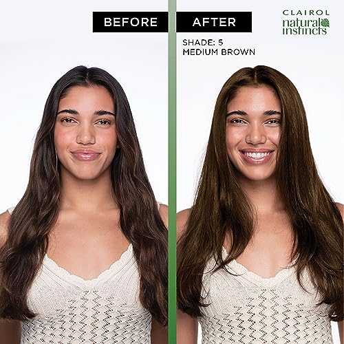 Clairol Natural Instincts Demi-Permanent Hair Dye, Healthy-Looking Brown Hair Color with Zero Ammonia