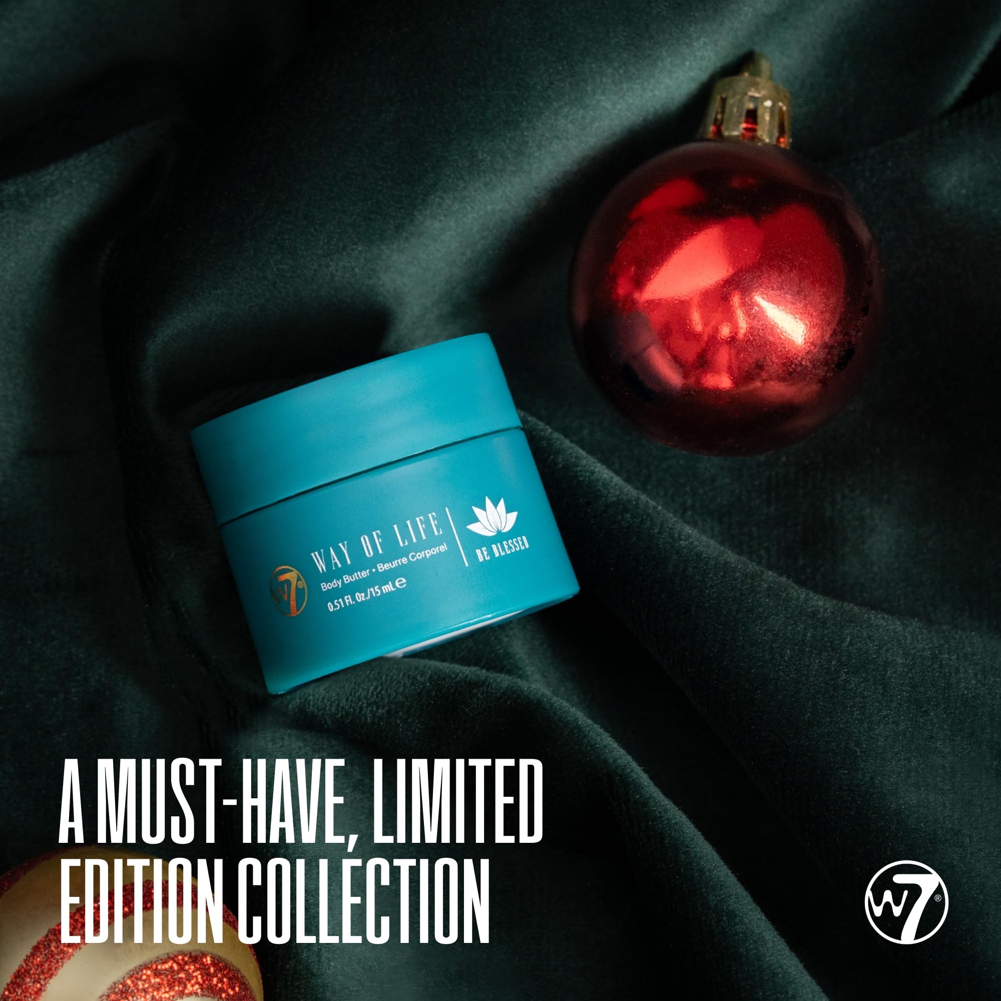 W7 12 Days of Beautiful Advent Calendar 2025-12 Individually Boxed Makeup & Cosmetic Surprises - Cruelty Free, Christmas Stocking Stuffer