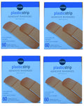 Publix Plastic Strip Adhesive Bandages Pack of 4 100% Latex Free 60 Count