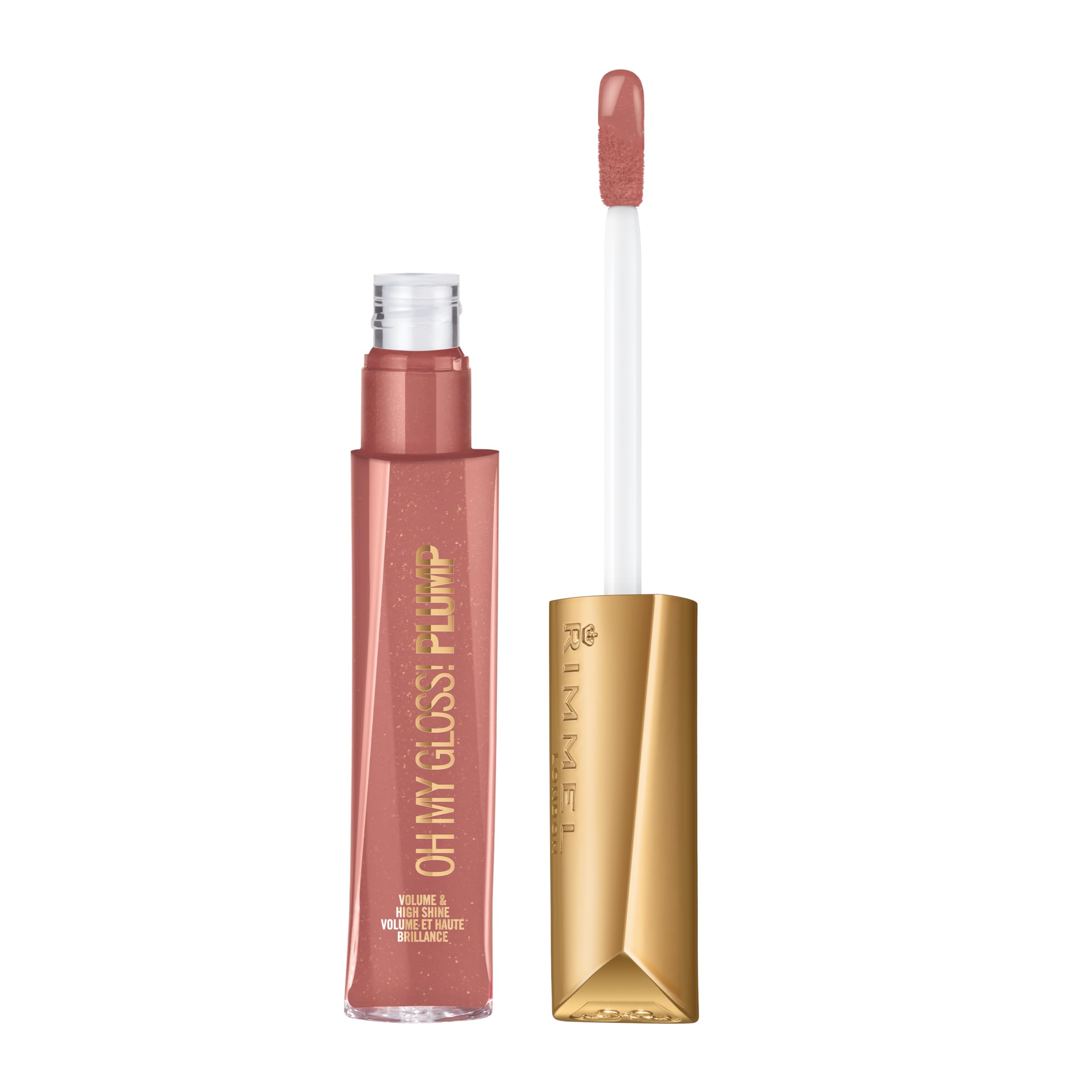 Rimmel Stay Plumped Lip Gloss, 840 Showstopper, Shelf Pack of 2