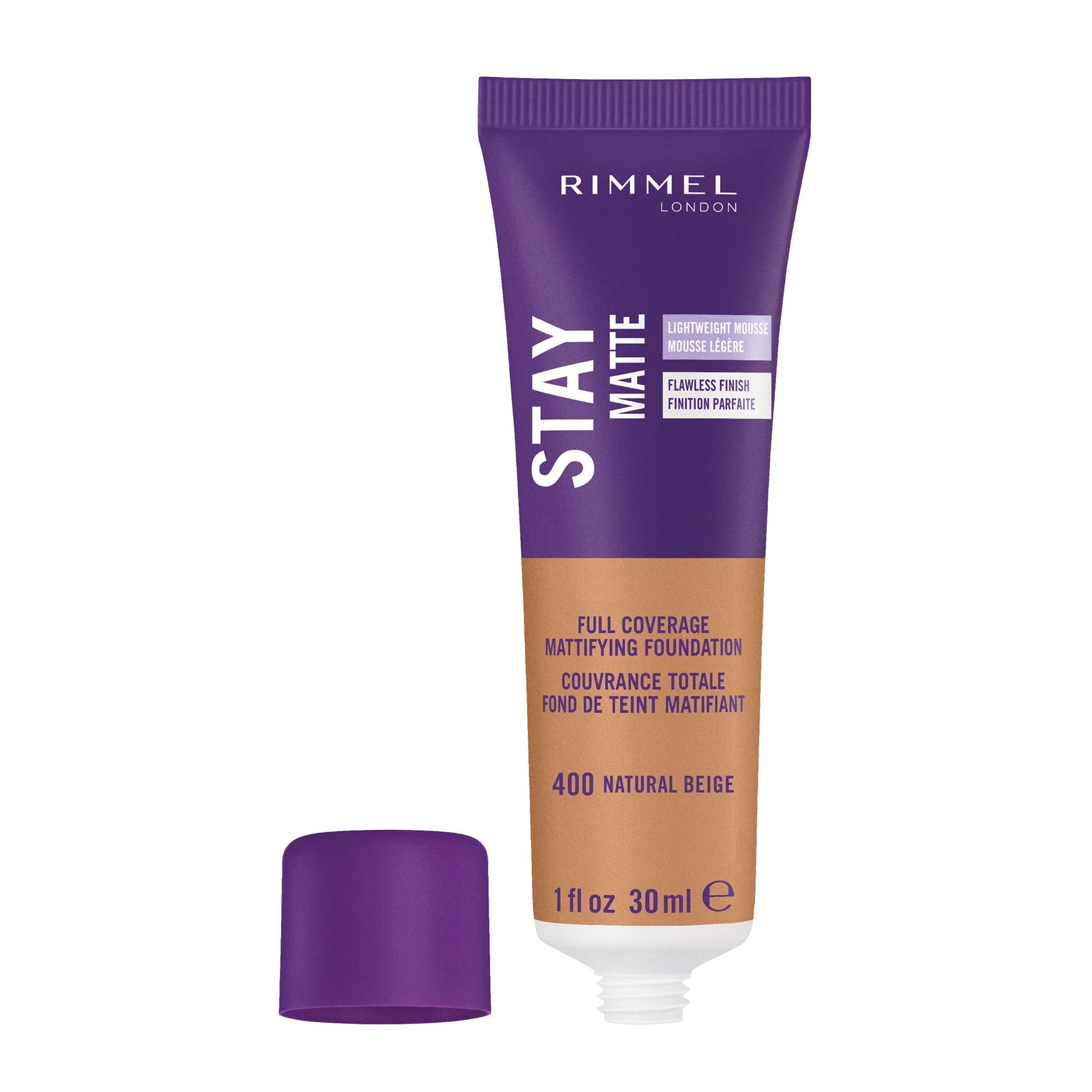 Rimmel Stay Matte Foundation Soft Beige 1 Fluid Ounce Bottle Soft Matte Powder Finish Foundation for a Naturally Flawless Look