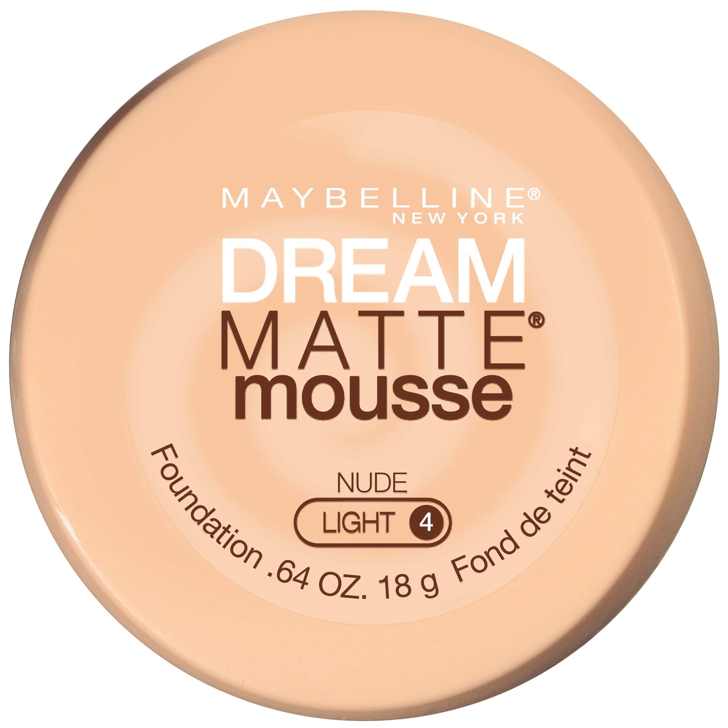 Maybelline Dream Matte Mousse Foundation, Classic Ivory, 0.64 Fl Oz (Pack of 1)