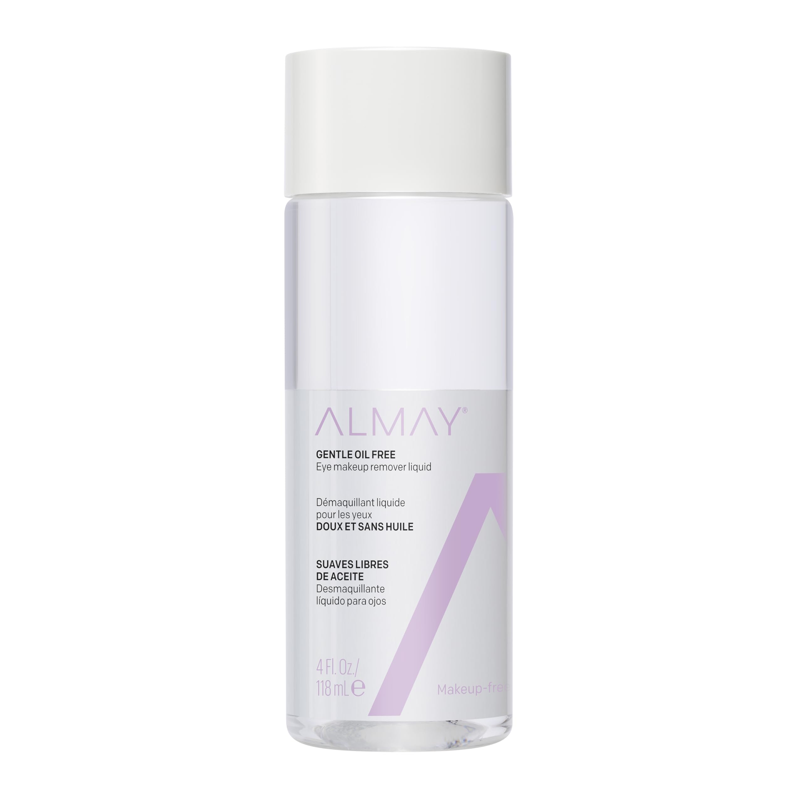 Almay Longwear & Waterproof Eye Makeup Remover Liquid, Hypoallergenic, Cruelty Free, Ophthalmologist Tested