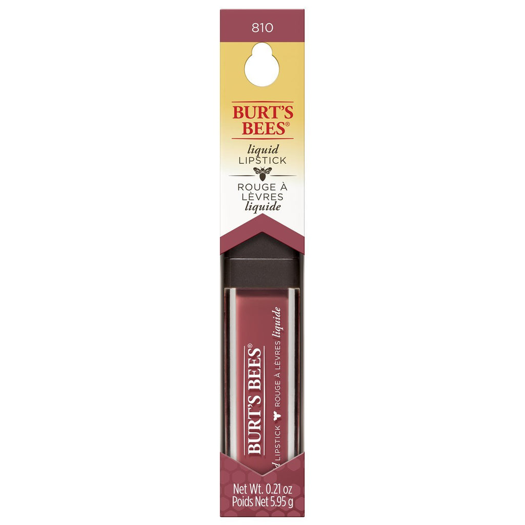 Burt's Bees 100% Natural Glossy Liquid Lipstick, Flushed Petal,1 Tube