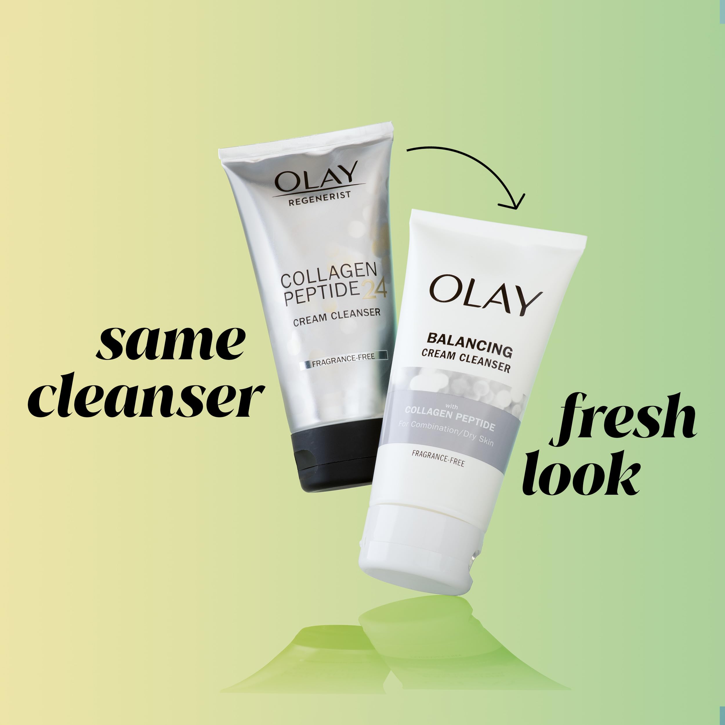 Olay Regenerist Collagen Peptide 24, Face Wash, Fragrance-Free, 150 mL