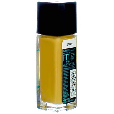 Maybelline New York Fit Me Matte + Poreless Foundation, Soft Tan [228], 1 Ounce