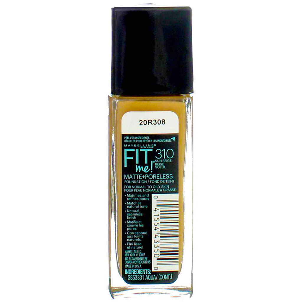 MAYBELLINE Fit Me Matte + Poreless Liquid Foundation Makeup
