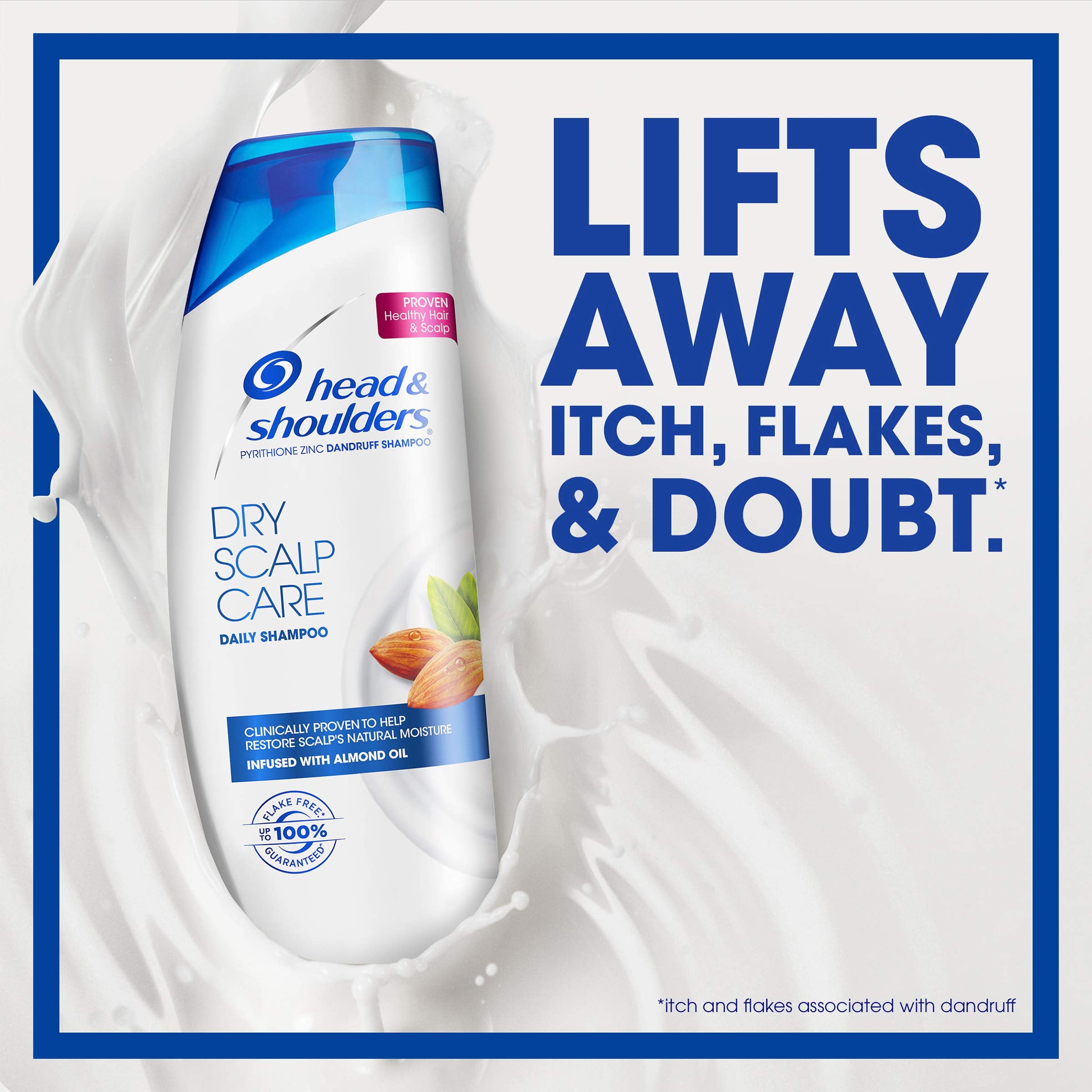 Head & Shoulders Dry Scalp Care Daily-Use Anti-Dandruff Paraben Free Shampoo, 13.5 Fl Oz