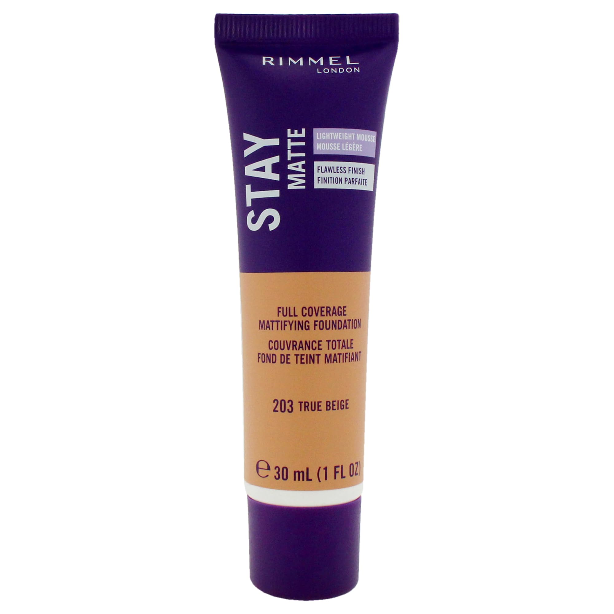 Rimmel Stay Matte Foundation Soft Beige 1 Fluid Ounce Bottle Soft Matte Powder Finish Foundation for a Naturally Flawless Look