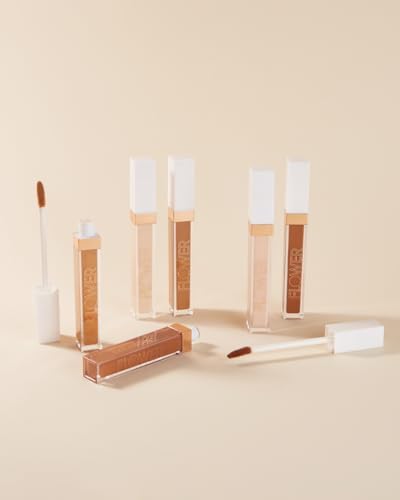 FLOWER BEAUTY By Drew Barrymore Light Illusion Full Coverage Concealer - Diffuse Dark Under Eye Circles + Blurs Blemishes Weightless Formula Crease Proof Makeup