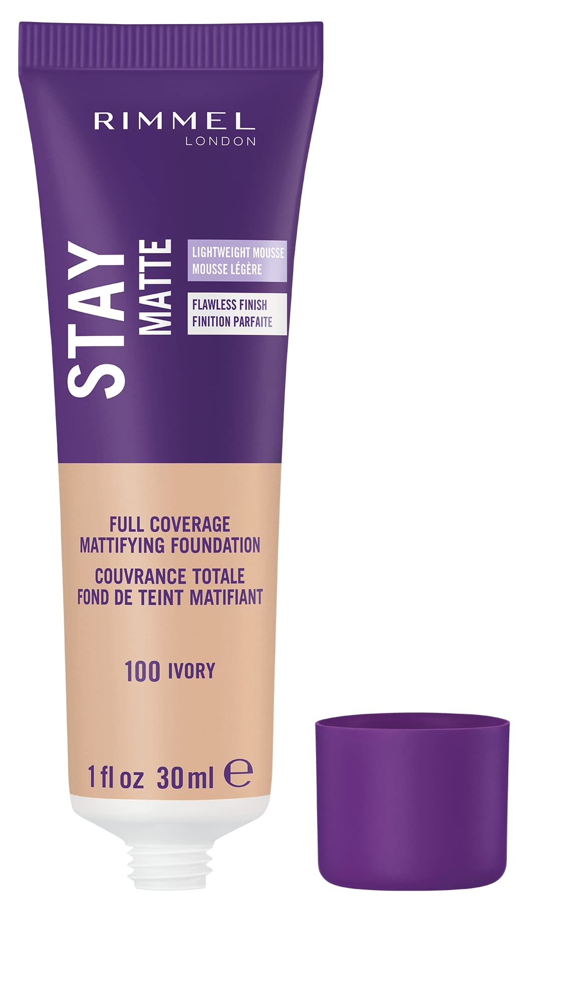 Rimmel Stay Matte Foundation Soft Beige 1 Fluid Ounce Bottle Soft Matte Powder Finish Foundation for a Naturally Flawless Look