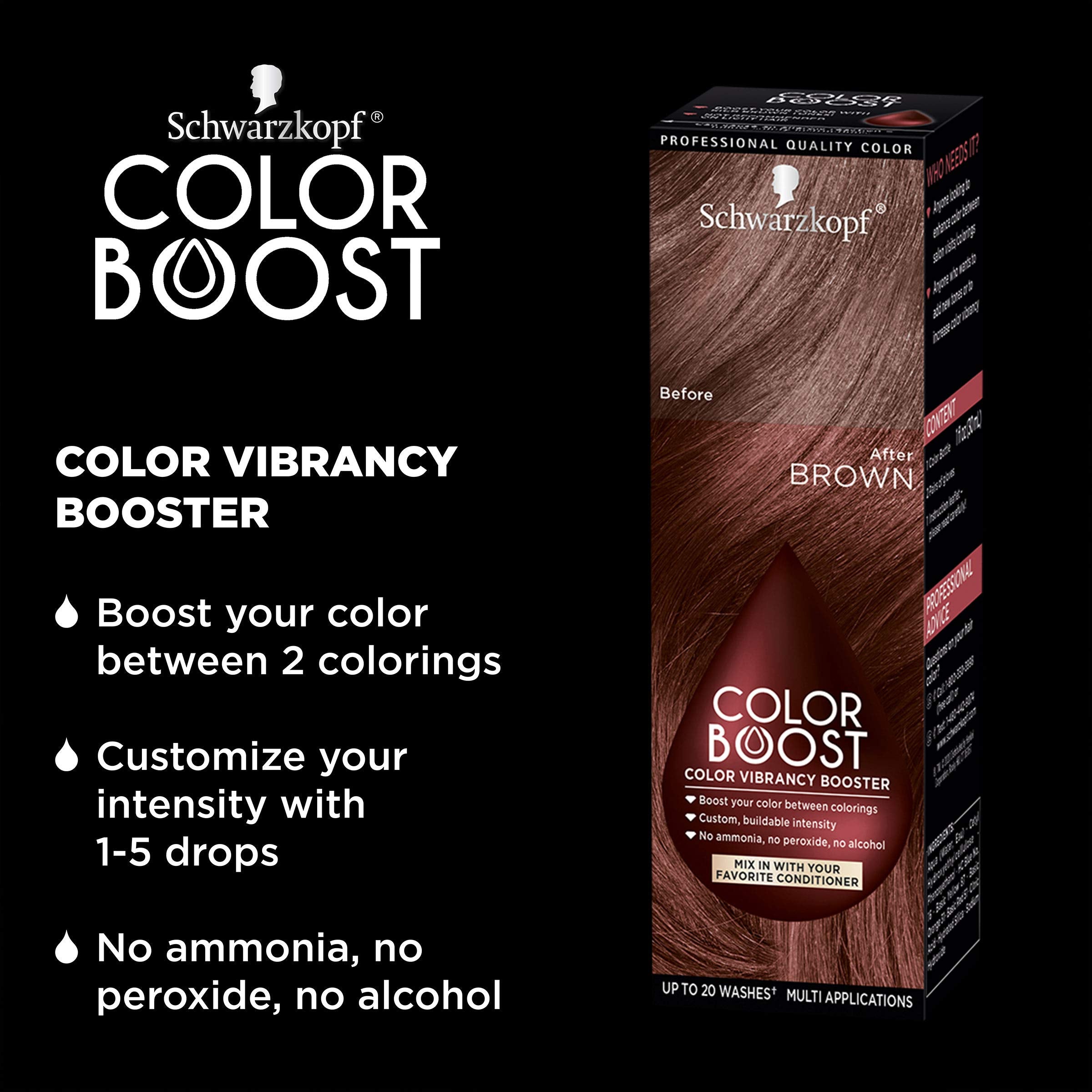 Schwarzkopf Color Boost Color Vibrancy Booster, Dark Cool, Dark Cool